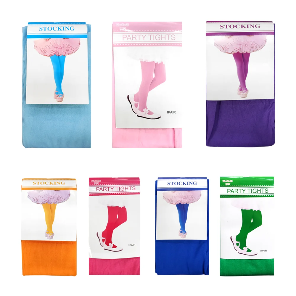 Pantimedias mallas infantiles de nylon, variedad de colores / stockin…