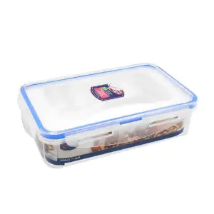 Tupper rectangular de plástico transparente con capacidad de 900ml, r…