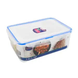 Tupper rectangular con cierre hermético con capacidad de 2.6l, resist…