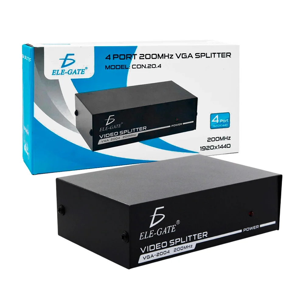 Splitter divisor de señal de video vga 1×4 para monitor con ancho de …