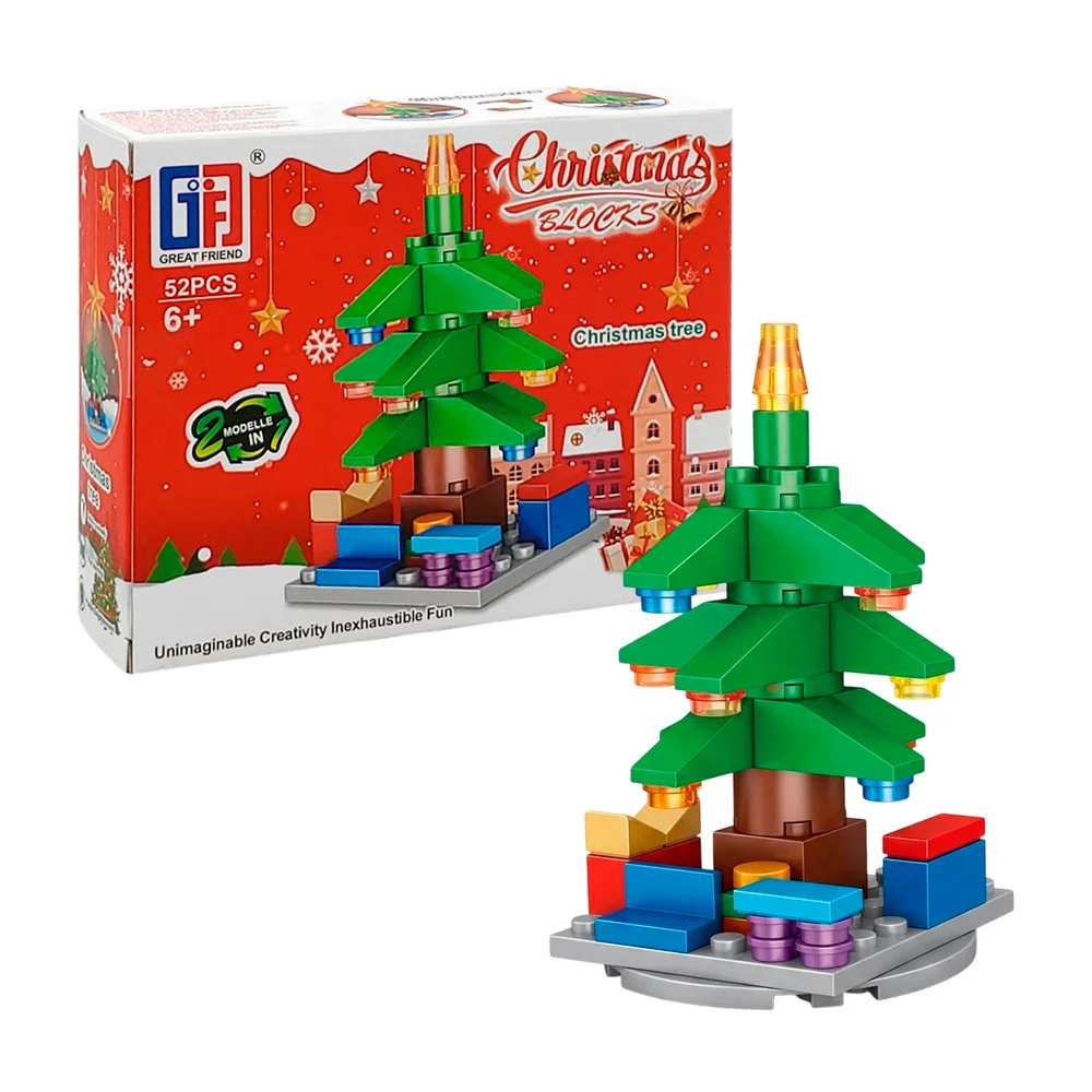 Juguete de plástico, armable, con forma de árbol decorativo, usos var…
