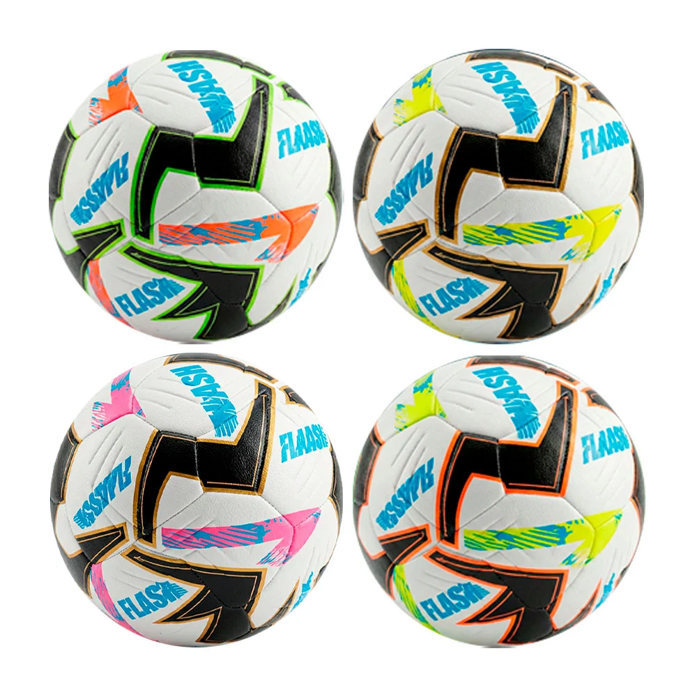 Balón de fútbol profesional no.5 con leyenda flash + accesorios / dep…