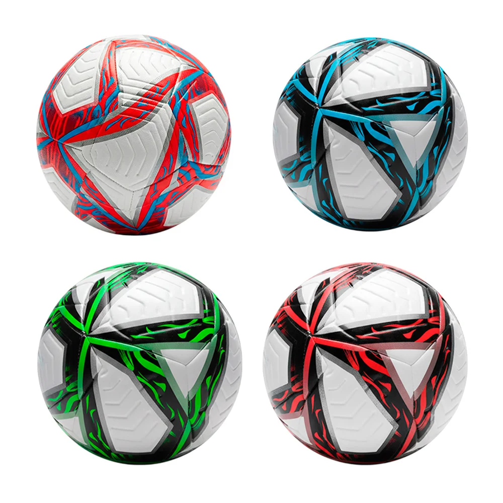 Balón de fútbol no.5 con diseño de líneas con triángulos + accesorios…