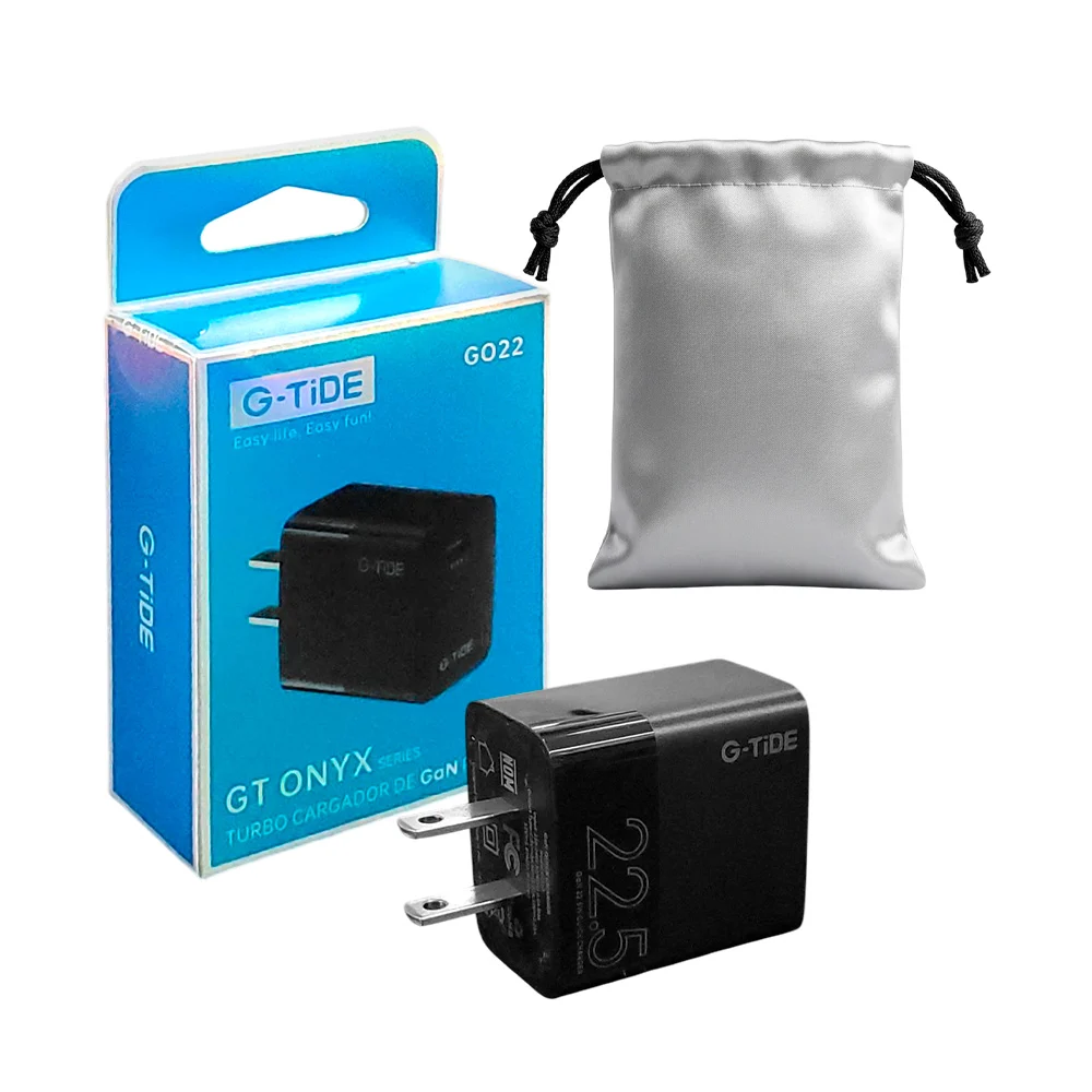 Cubo cargador de carga rápida g-tide con puerto tipo c + bolsa funda …