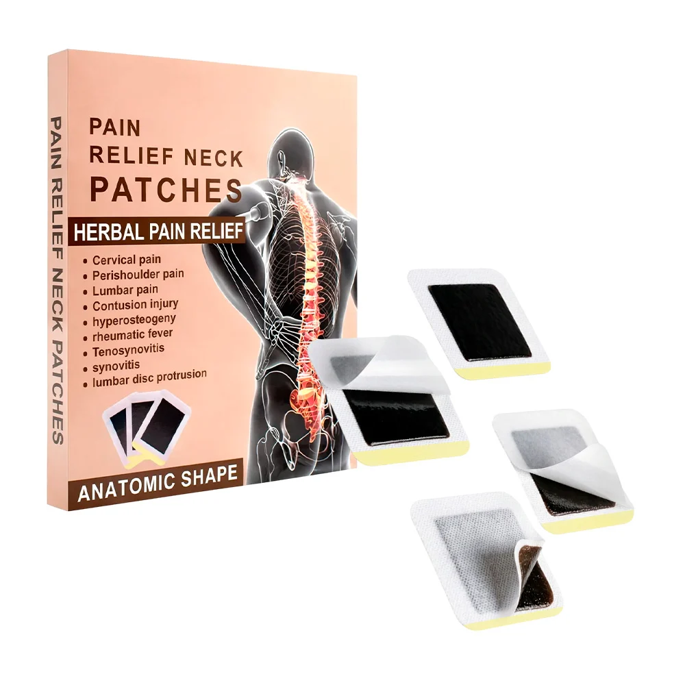 Caja con parches lumbares para aliviar el dolor y/o molestias, usos v…