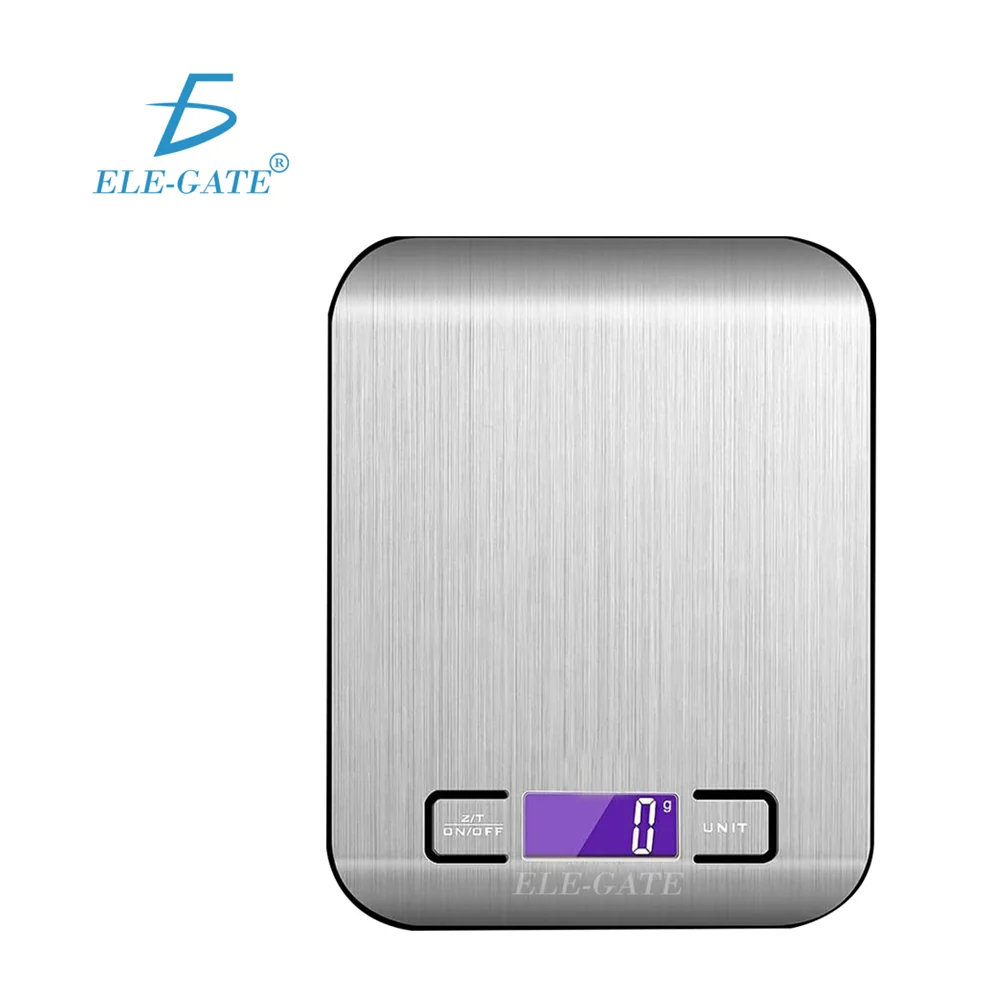 Báscula digital gramera de acero inoxidable con pantalla lcd y capaci…