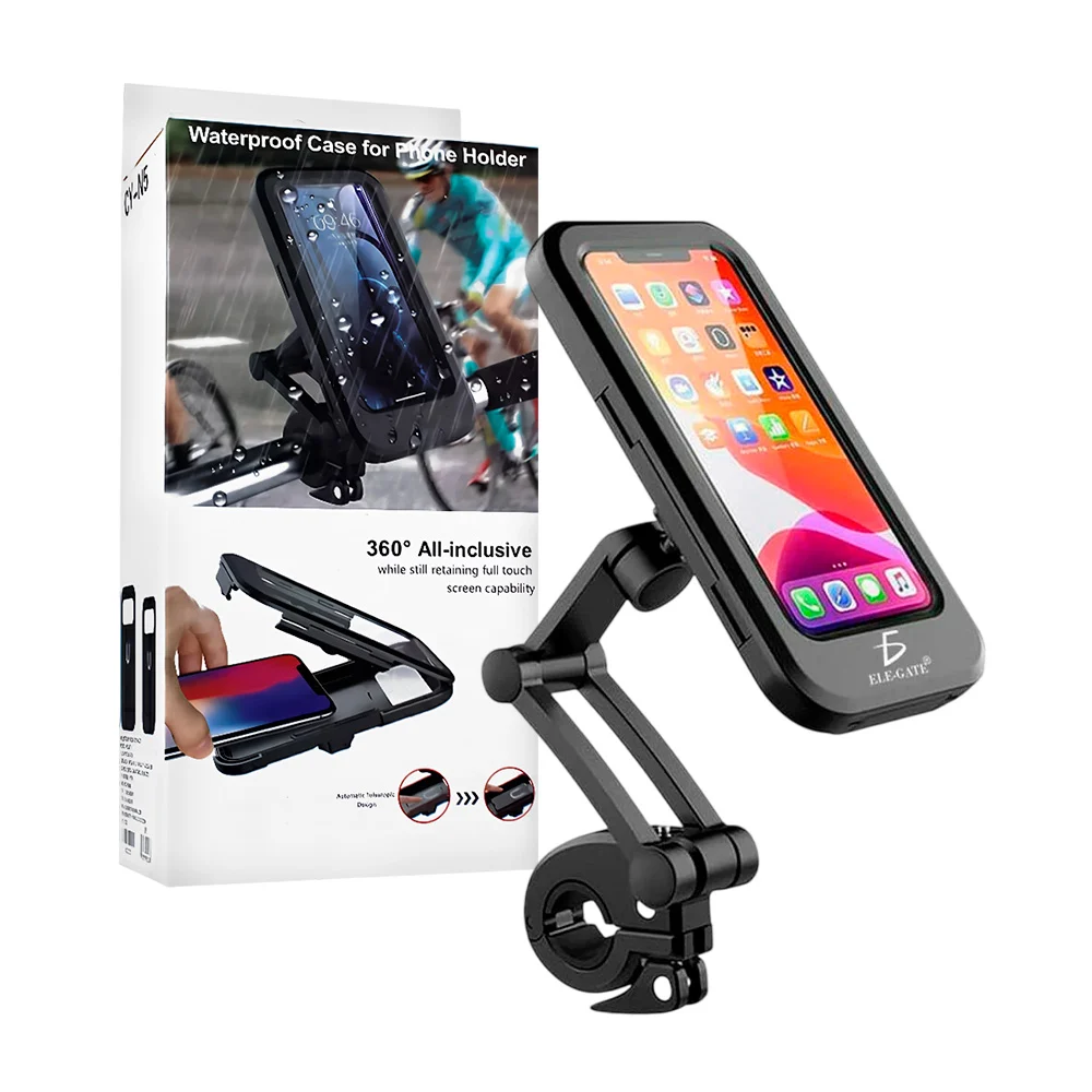 Soporte funda ele-gate ajustable a manubrio de motocicleta para teléf…