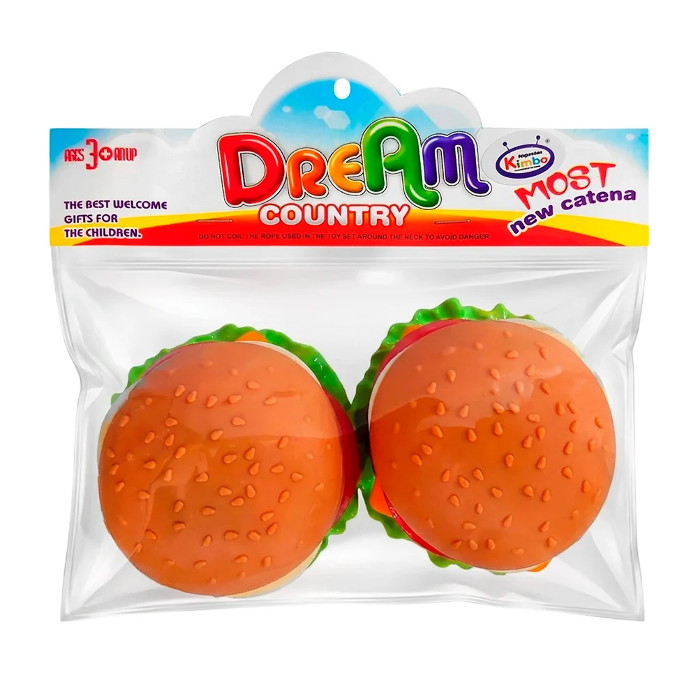 Paquete con 2 mini hamburguesas de juguete armables / dream country /…
