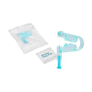 Perforadora desechable pequeña, portátil con almohadilla de alcohol p…