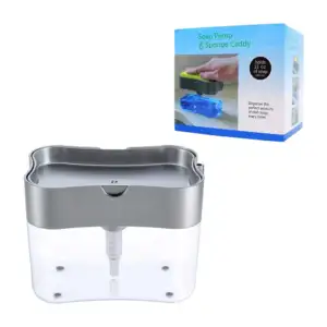 Dispensador transparente para jabón líquido, con capacidad de 385 ml …