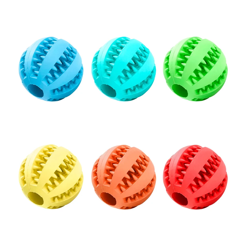Pelota dental mini de caucho natural para perro jr1440