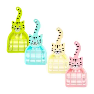 Pala de plástico para recoger excremento, con diseño de gato / jr1471…