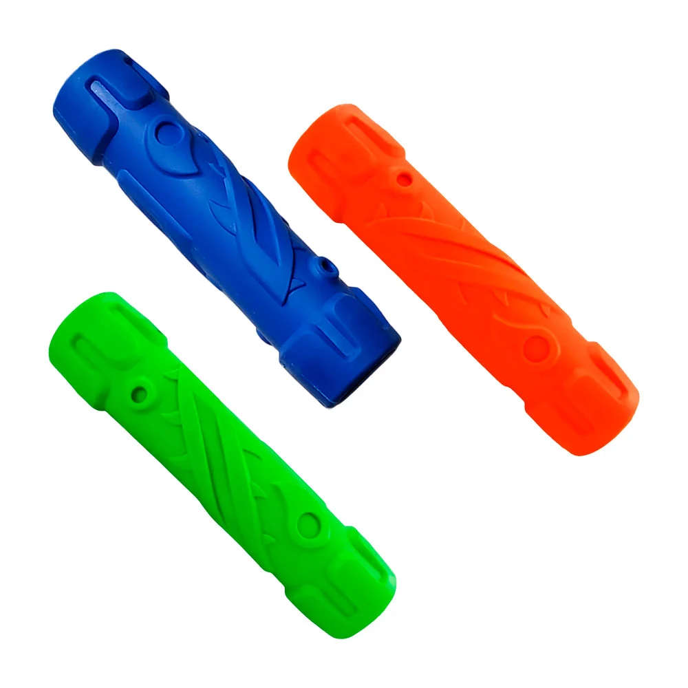 Juguete mordedera chillona de hule para mascotas diseño con relieves,…