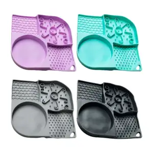 Plato plano interactivo anti asfixia 21x21cm para alimentar mascotas …