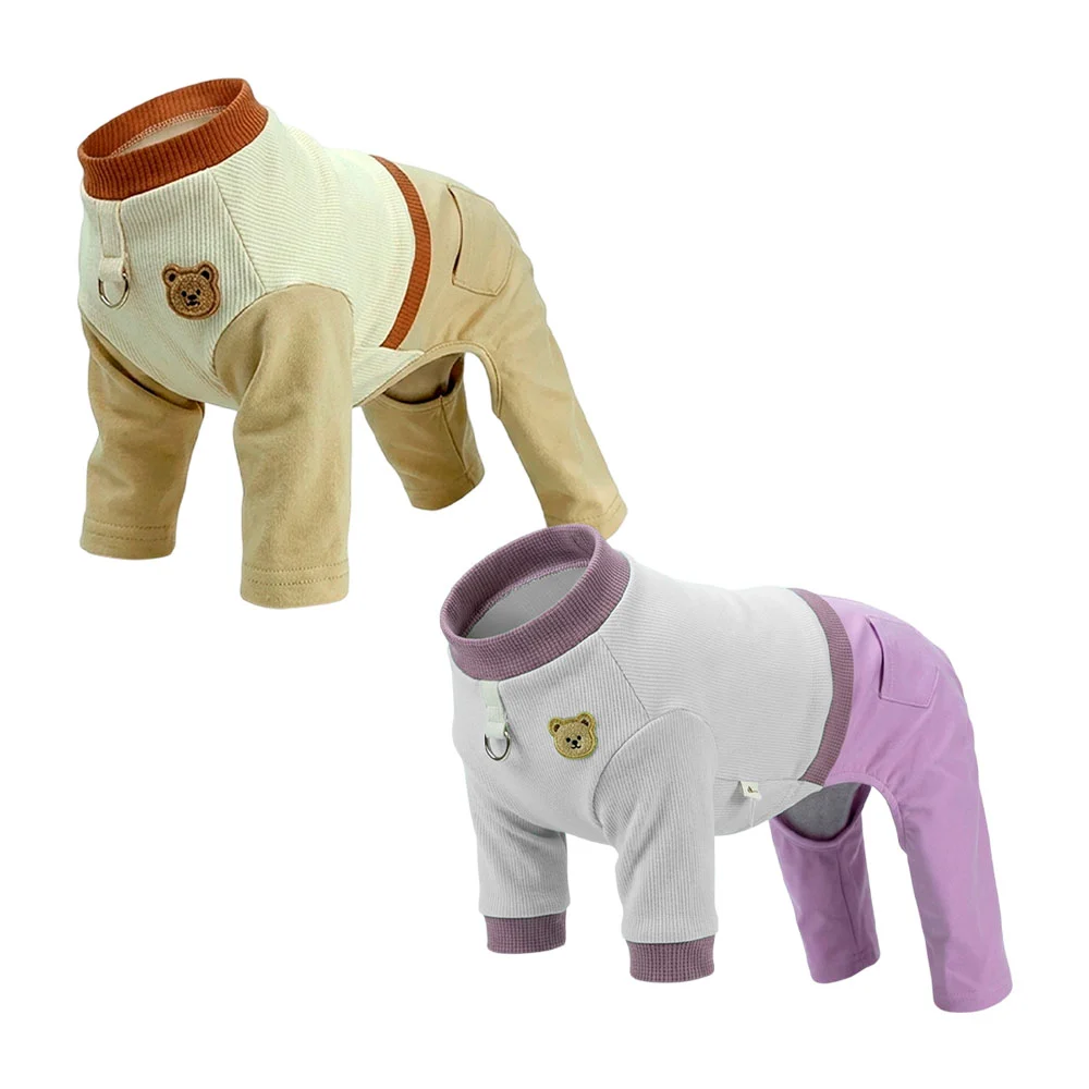 1pza Ropa para mascotas tipo suéter con bordado tipo oso kawaii, colo…