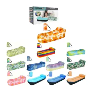 1pza Cama inflable de exterior, con cuerpo de plástico resistente y d…