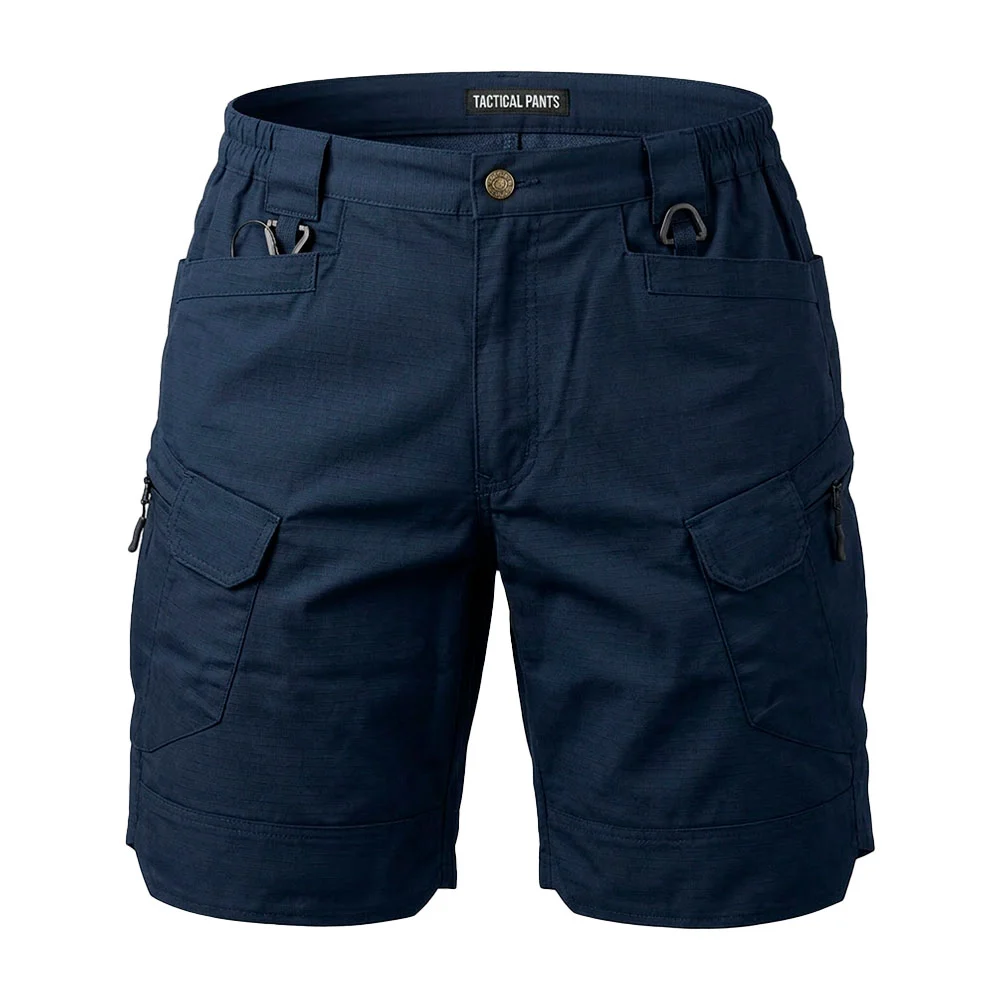 Short táctico 9f9 liso azul marino o negro con 10 bolsillos, variedad…
