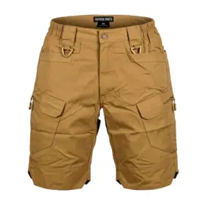 Short táctico 9f9 liso café con 10 bolsillos, variedad de tallas / ta…