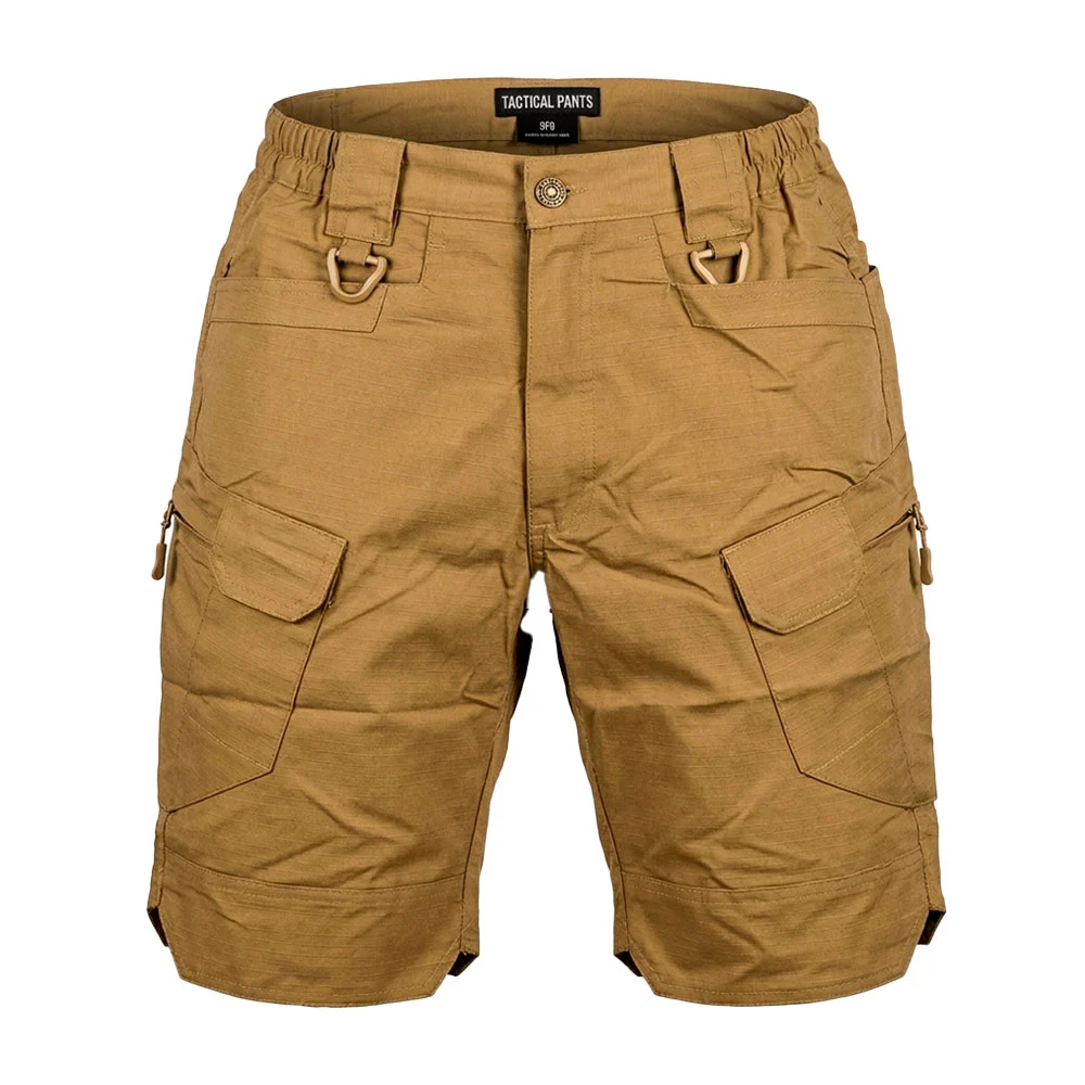 Short táctico 9f9 liso café con 10 bolsillos, variedad de tallas / ta…