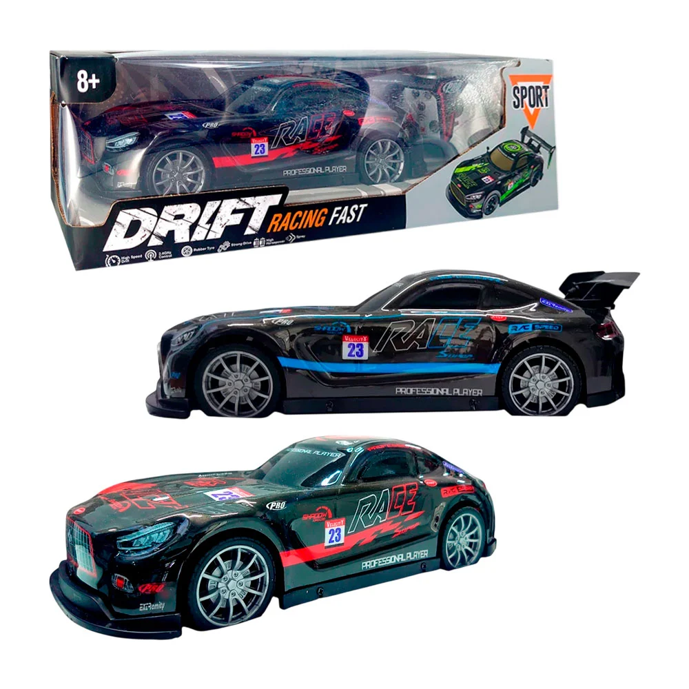 Carro deportivo sport a control remoto con lanzador de spray, varieda…