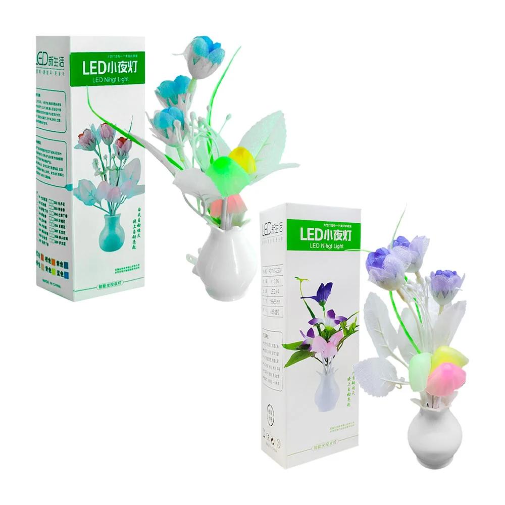 Mini lámpara led de noche con forma de florero, 16.5cm / led nihgt li…