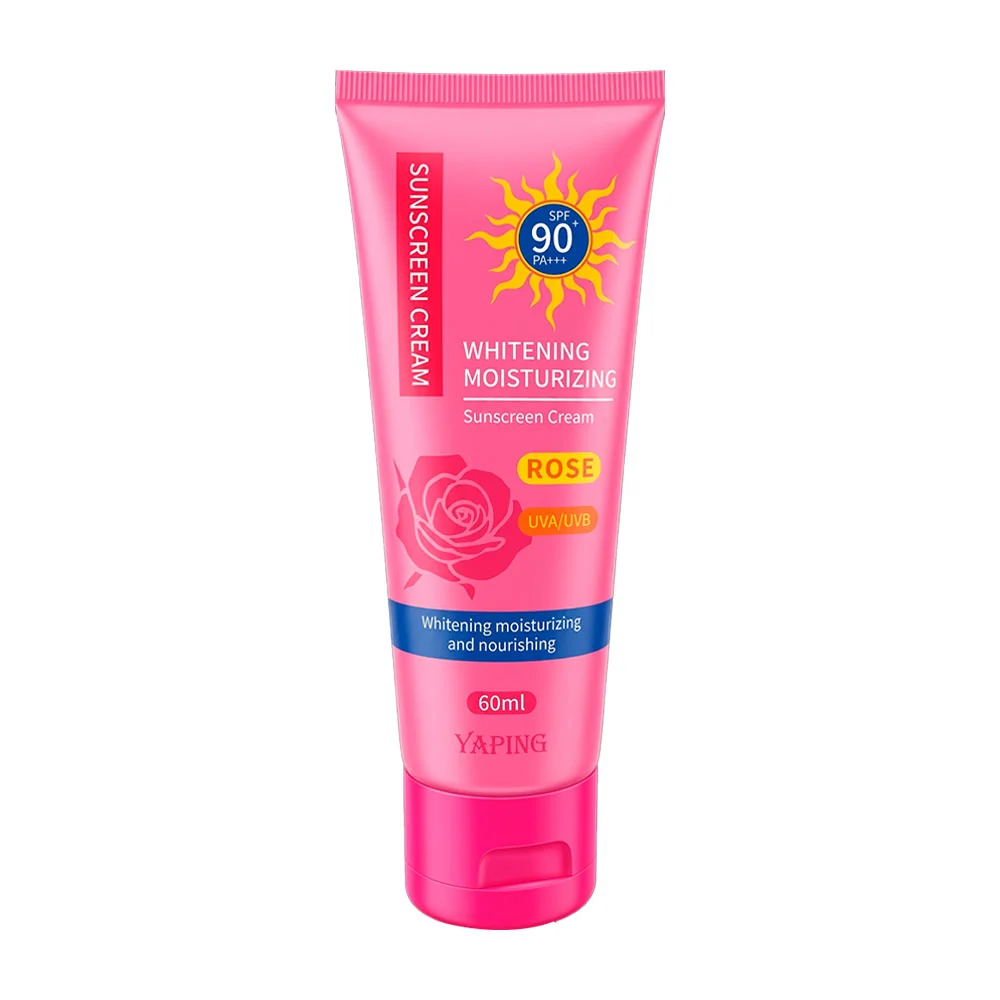 1pz protector solar en crema spf 90+ con extracto de rosas, 60ml / lu…