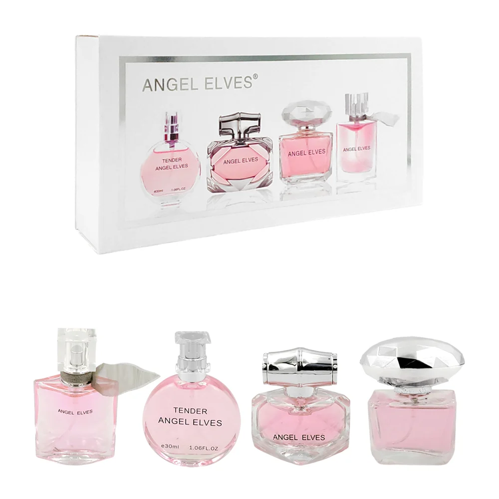 Paquete angel elves con 4 frascos de perfume con fragancia para dama,…