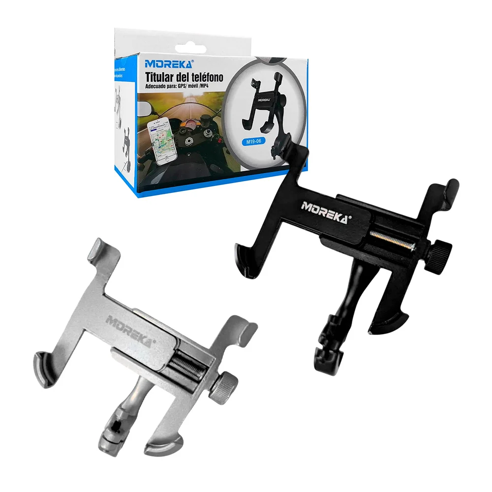 Soporte de metal para teléfono celular ajustable a motocicleta o  bic…