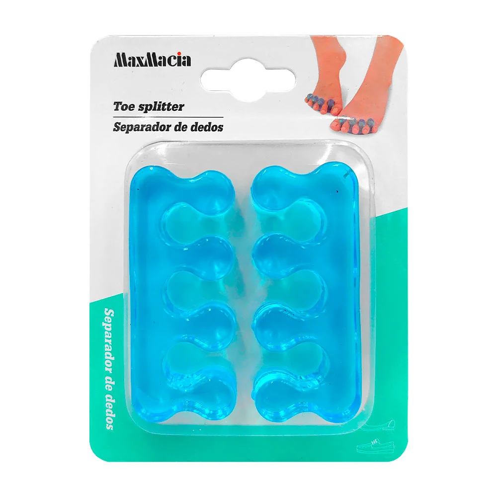 Blíster con un par de separadores para dedos, silicón ergonómico, col…
