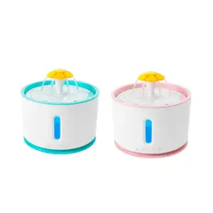 Bebedero eléctrico para mascotas, 2.4l con diseño de flor, variedad /…