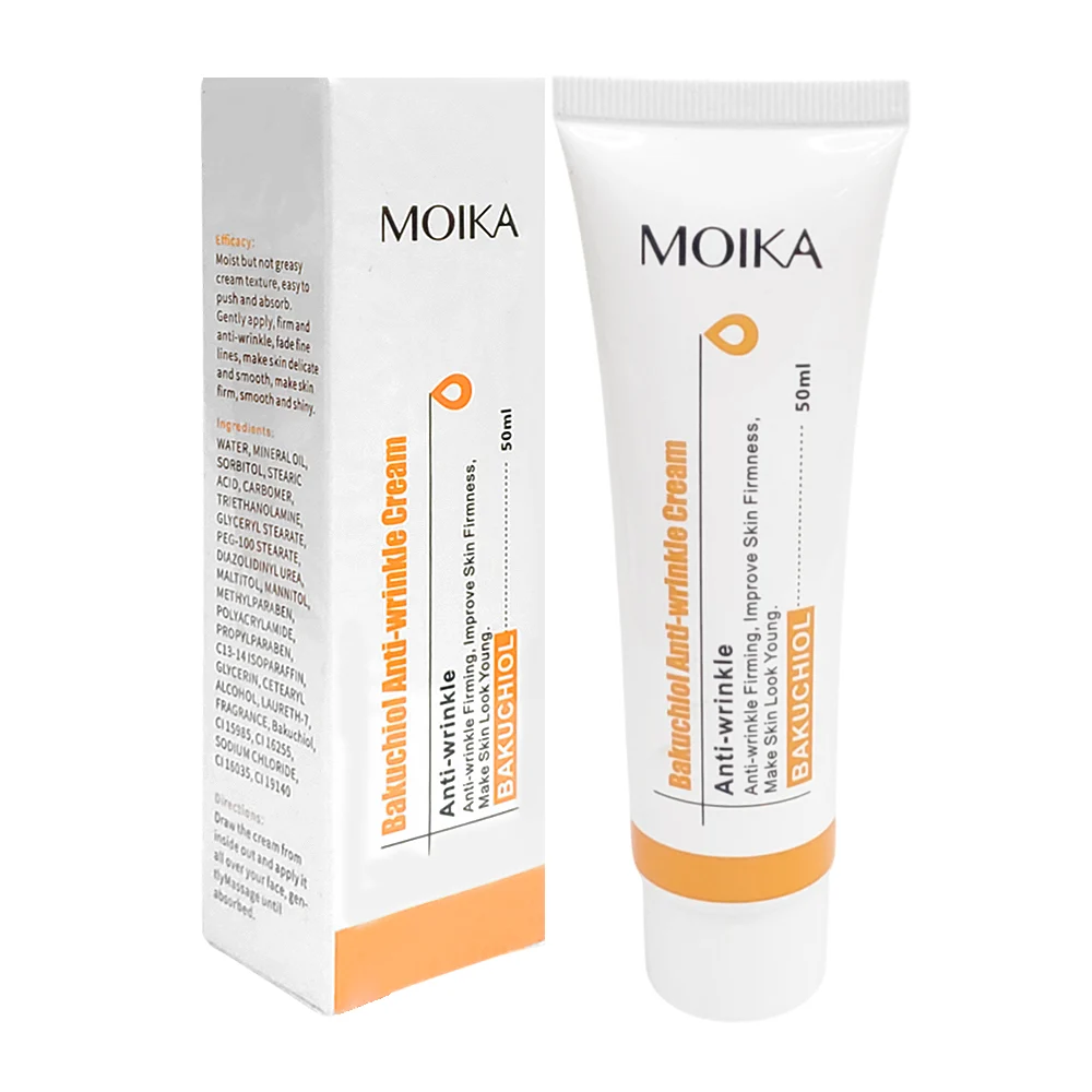 Crema reparadora antiarrugas con extracto de bakuchiol, 50ml / moika …