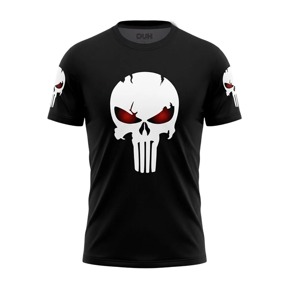 Playera - camisa unitalla con estampado de punisher para hombre