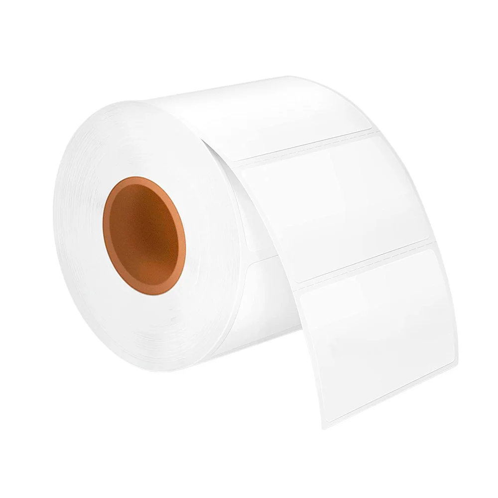 Rollo de papel tipo etiqueta térmica 3x6 cm con pegamento súper poten…