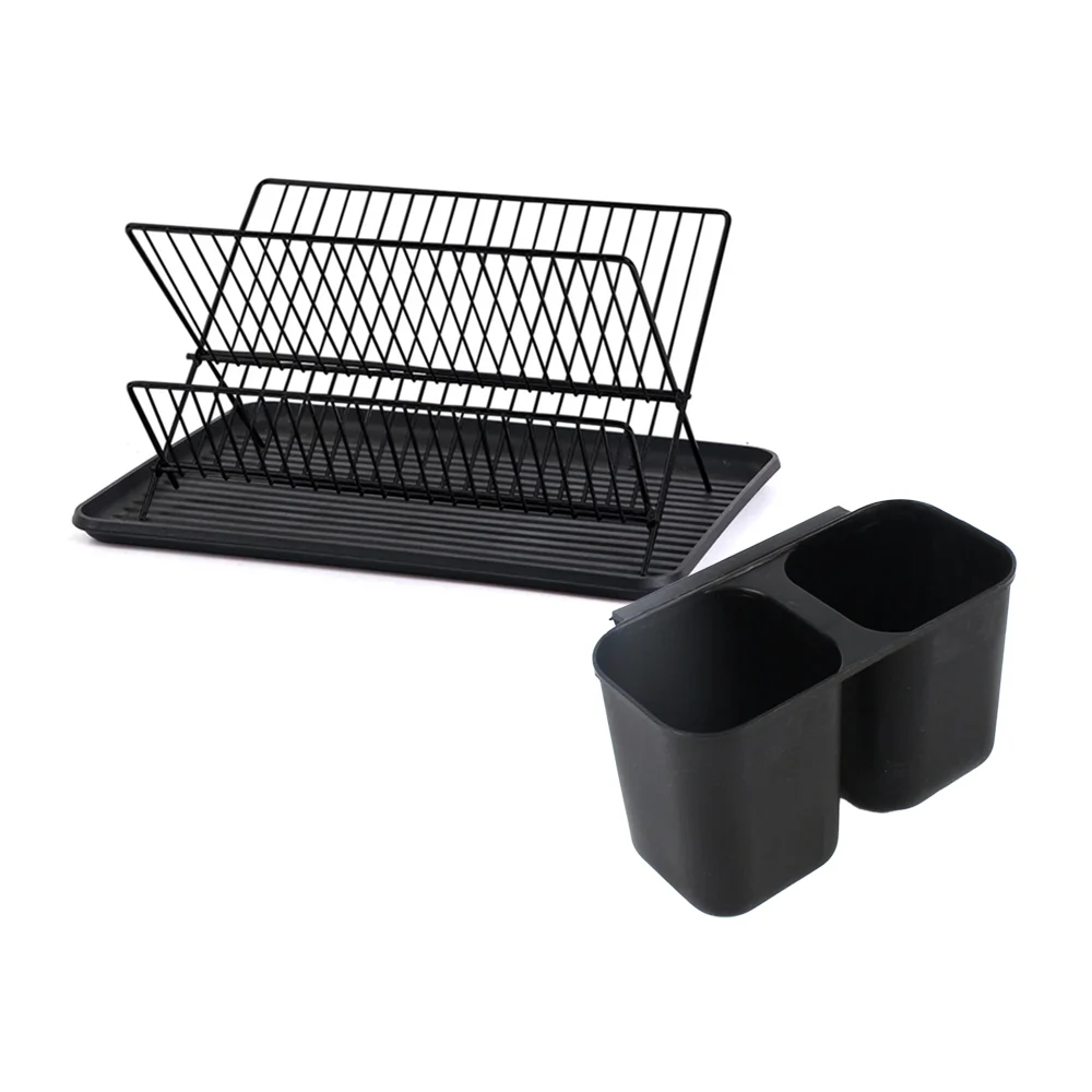Escurridor para trastes, base de plástico + escurridor de cubiertos, …