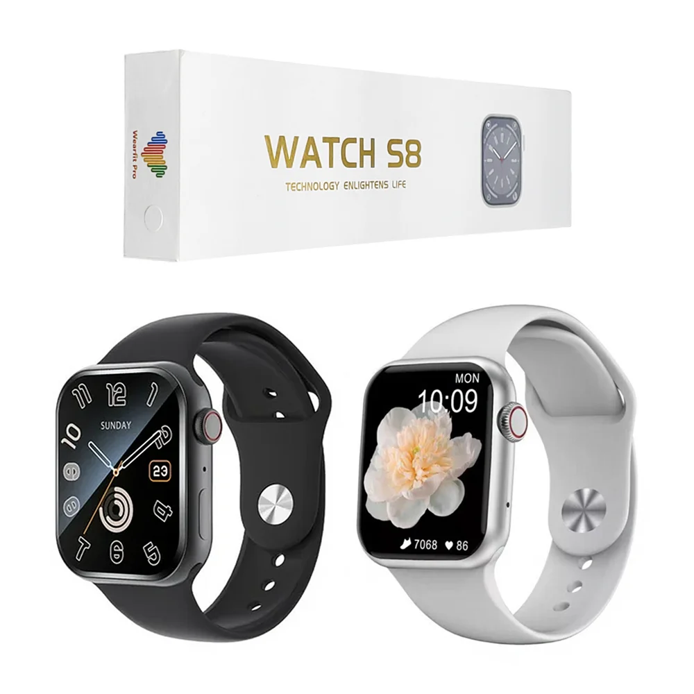 Smart watch s8 - series 8 con cargador magnético y correa de plástico…