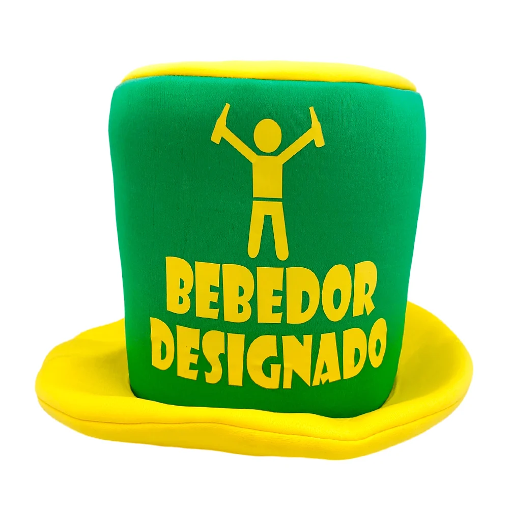 1pza Sombrero grande para fiesta con frase bebedor designado / sbr.be…