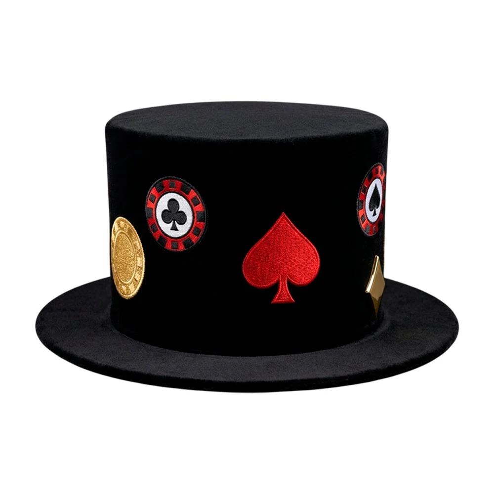 1pza Sombrero chico para fiesta con temática de casino / sbr.casino