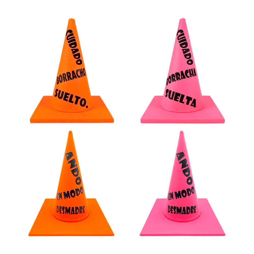 1pza Sombrero grande en forma de cono con frase para fiesta, variedad…