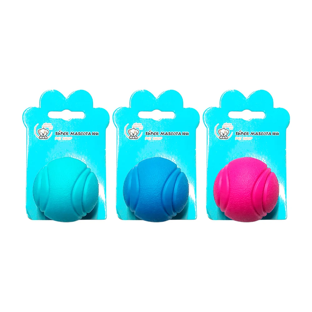 Pelota pequeña saltarina de goma, colores surtidos / spm-06184