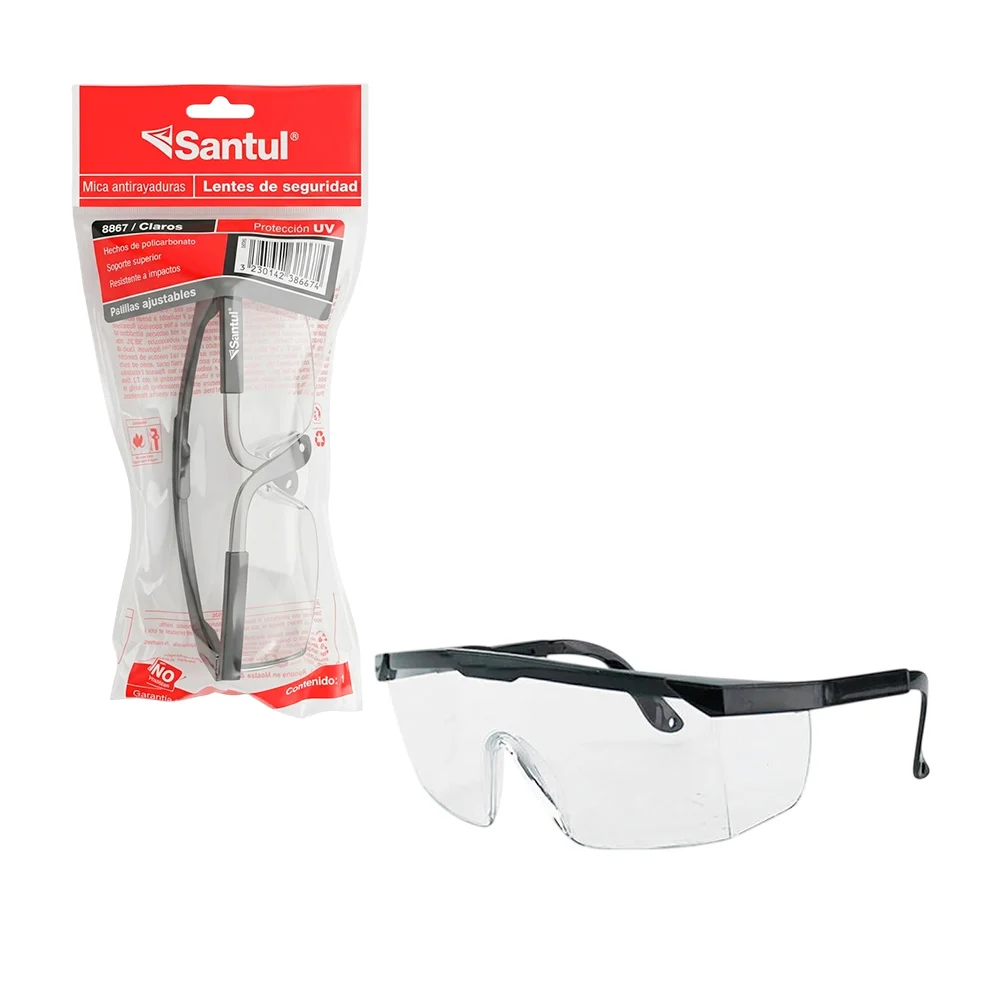 Lentes transparente de seguridad con micas de policarbonato antirayad…
