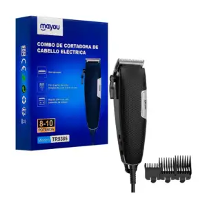Máquina profesional para cortar el cabello, tijeras + accesorios inte…