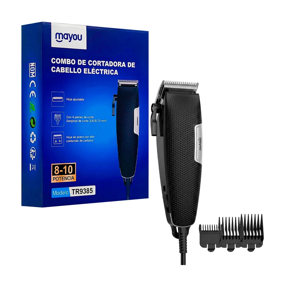 Máquina profesional para cortar el cabello, tijeras + accesorios inte…