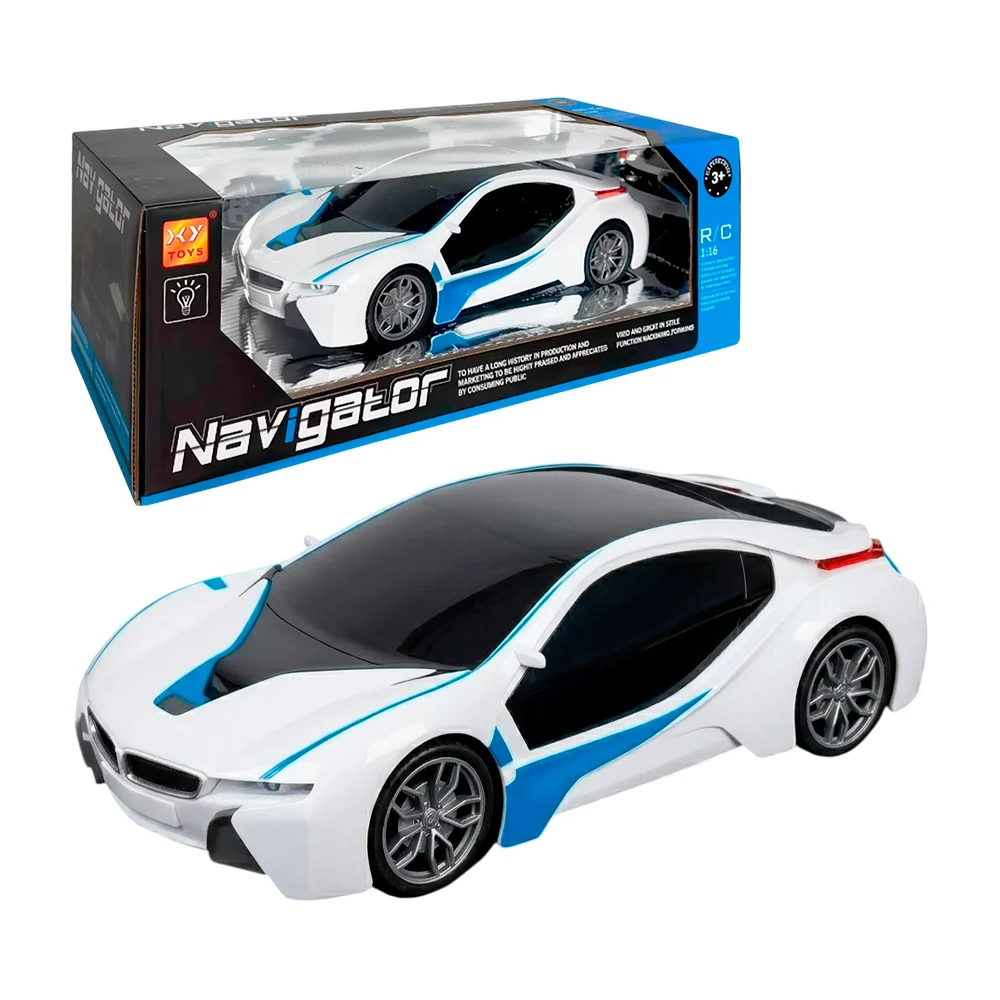 Carro deportivo a control remoto con luces, 1:16, varios colores / na…