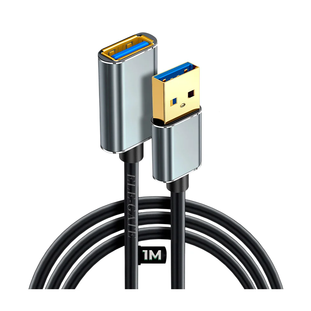 Cable extensión de usb, macho a hembra de 1 metro
