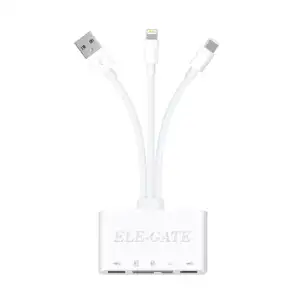 Lector de tarjetas 5 en 1 con adaptador otg, usb, usb-c y lightning /…