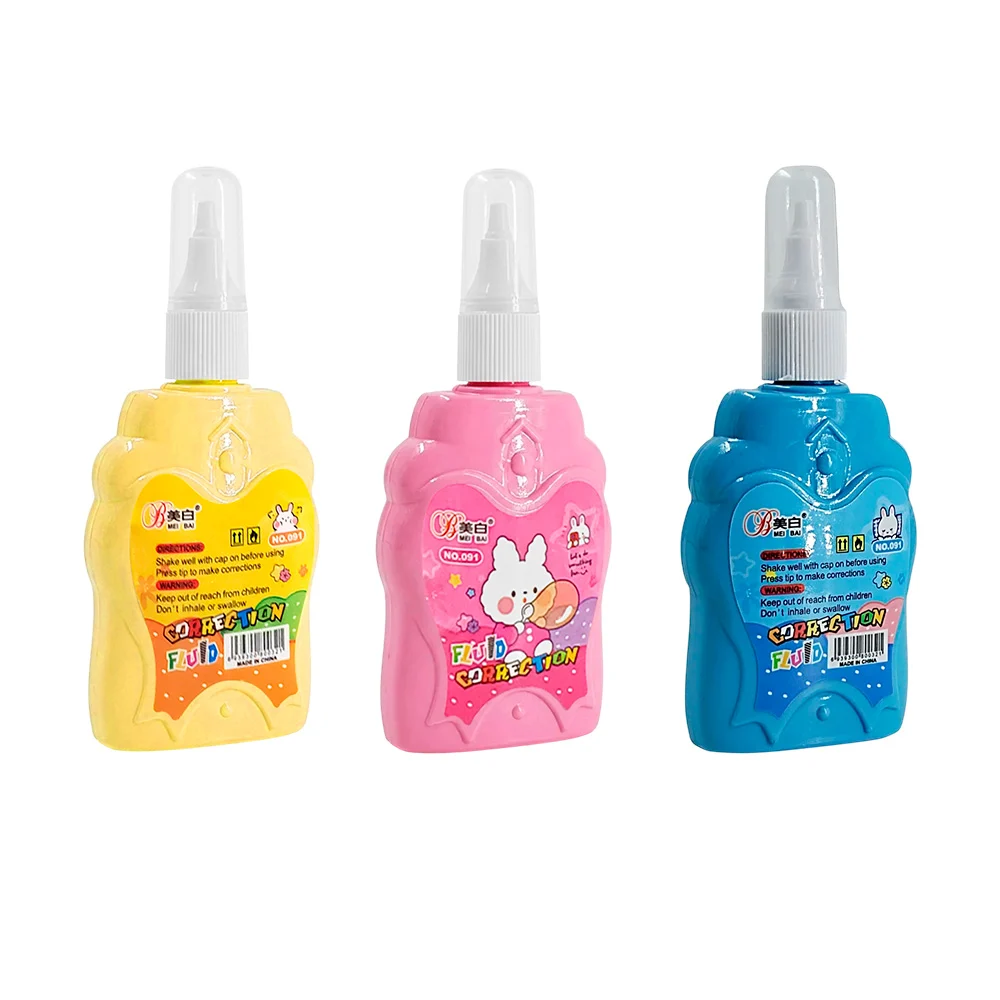 1pza Corrector líquido escolar con diseño de conejo, variedad de mode…