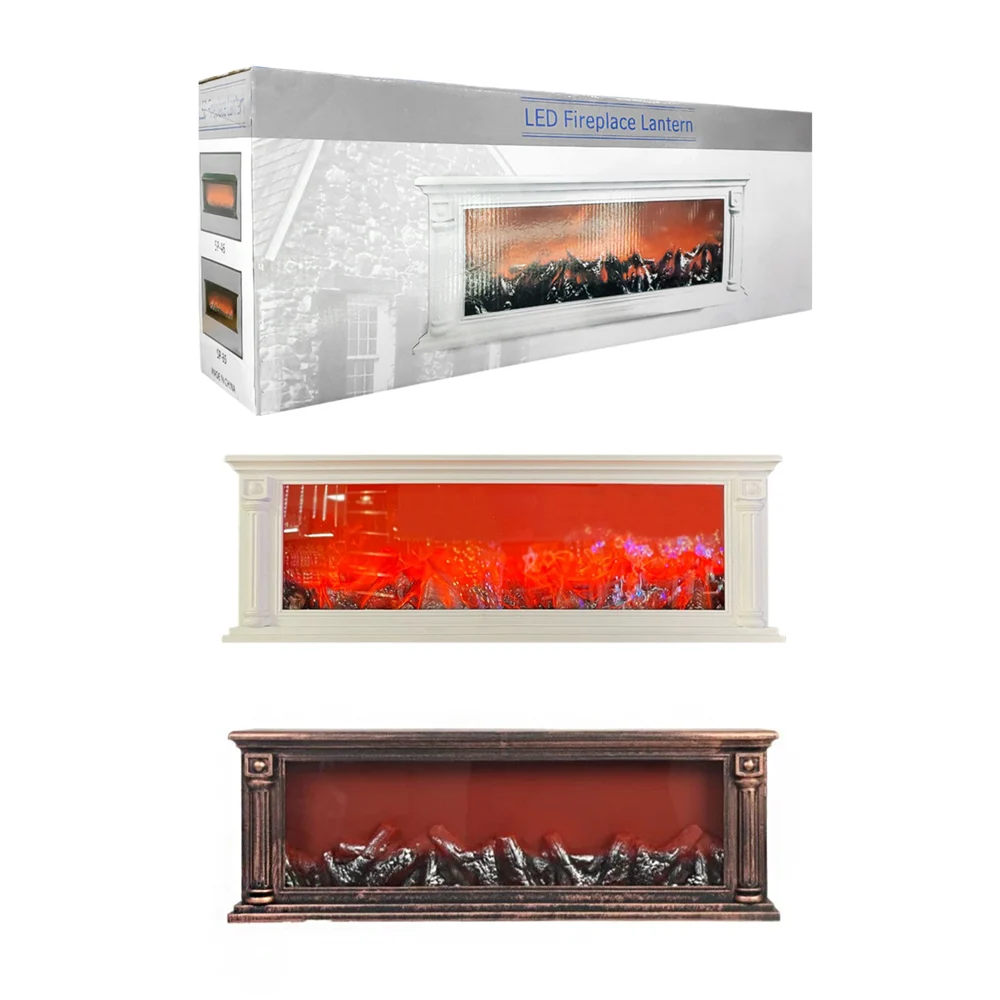 Lámpara decorativa tipo simulación de chimenea 62x21cm, variedad de m…