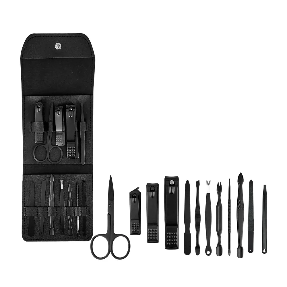Kit estuche de cuidado personal, manicure y pedicure con 12 pzas, var…