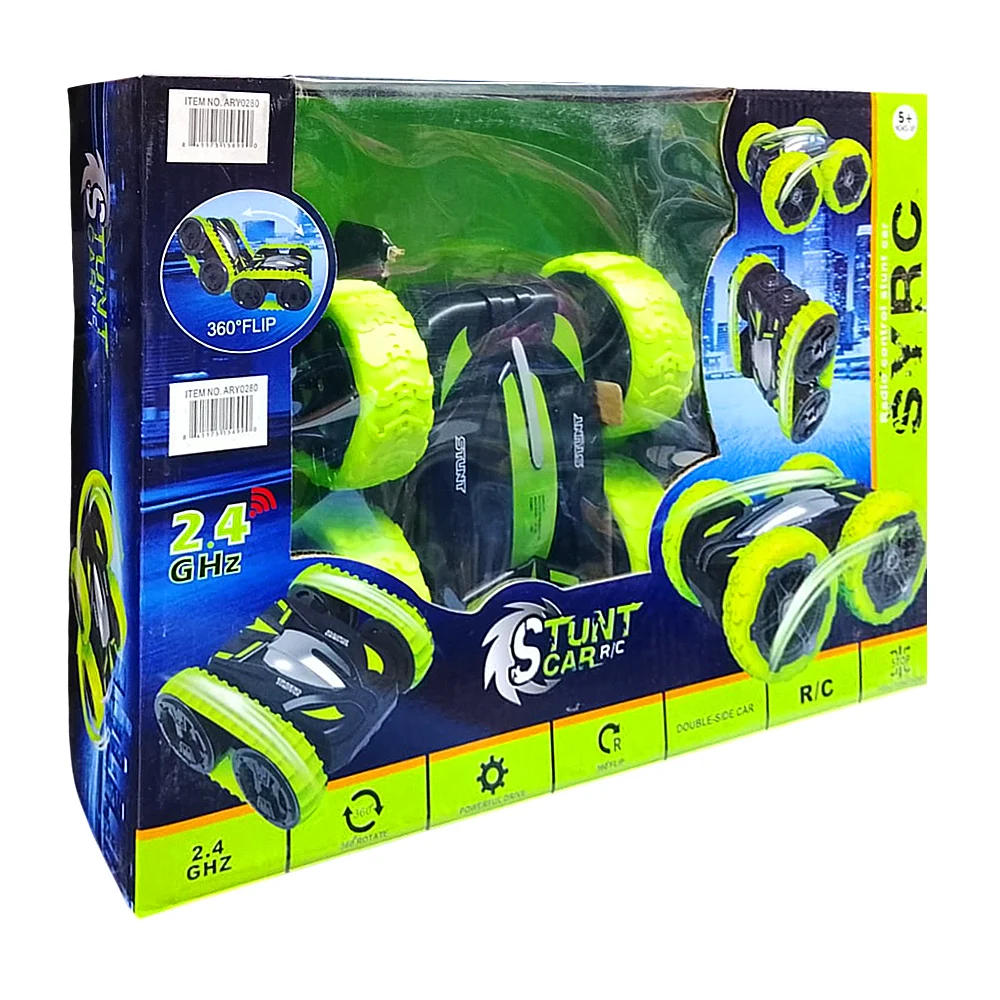Carro de control remoto 360 acrobático cuadrado, con llantas grandes …