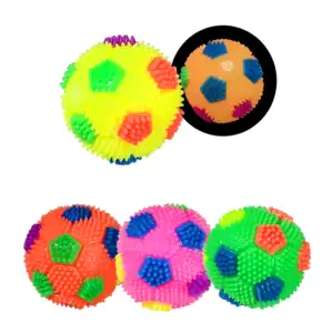 Mini pelota balón de colores para perro con luz led jr1183